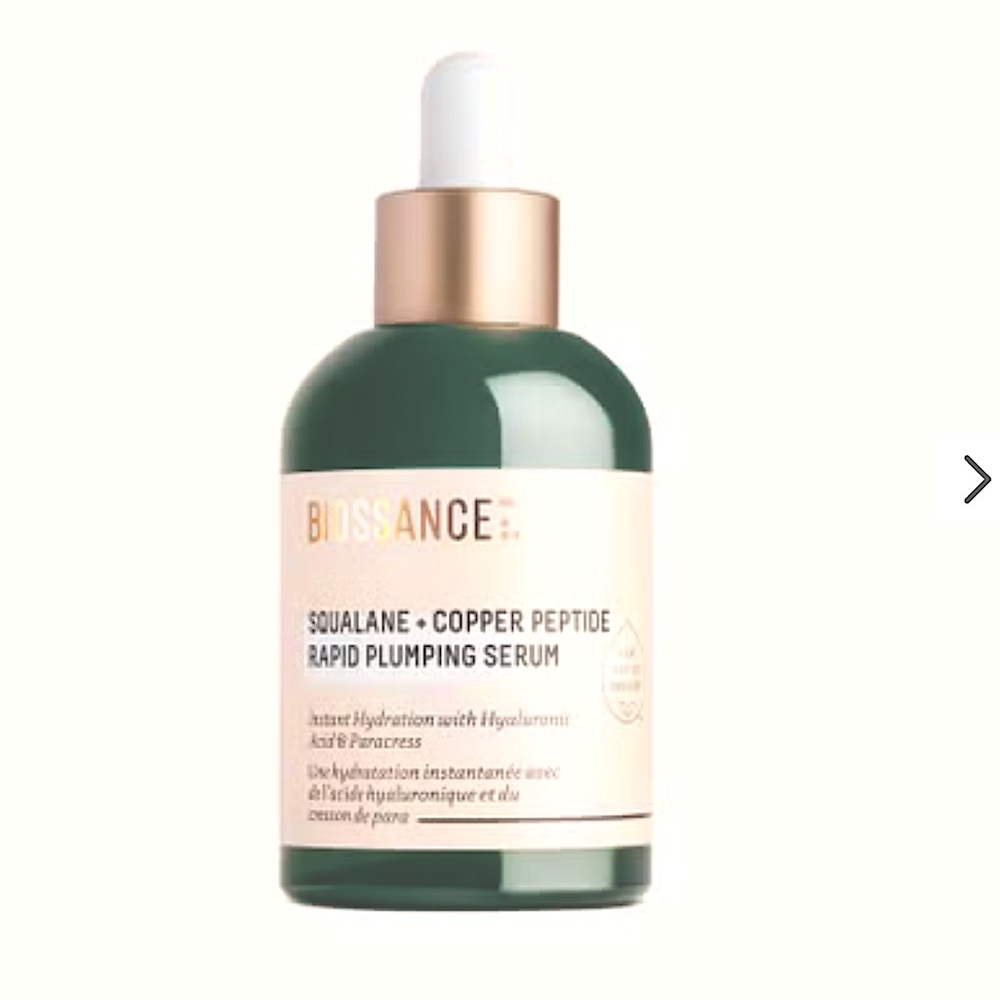 BIOSSANCE SQUALANE + COPPER PEPTIDE RAPID PLUMPING SERUM - FULL SIZE 50ML